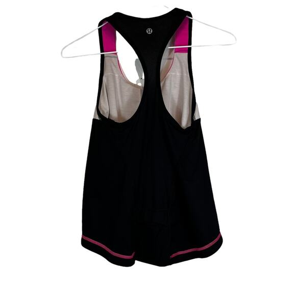 Lululemon Cardio Kick Racerback Tank In Pinkelicious / Parfait Pink / Black - Picture 3 of 5